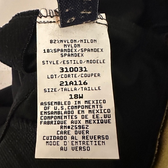 Anne Klein Size 18 Vintage One piece Swimsuit - Picture 9 of 14